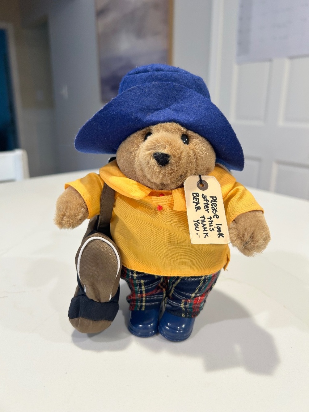 Paddington Bear - Golf Bag, Plaid Pants, Boots, Blue Hat, Yellow Shirt & Lug Tag